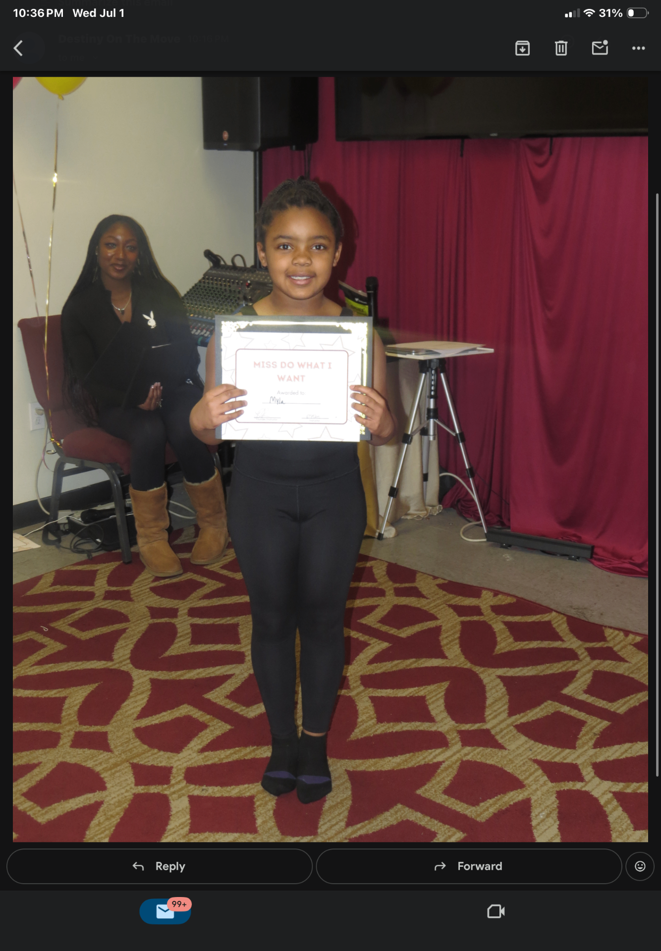 Myla — Miss Do What I Want award