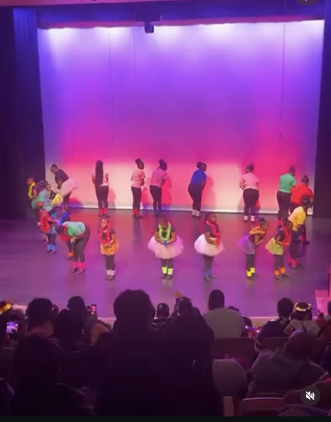 Full company performance on stage